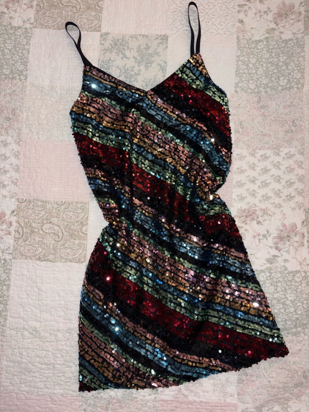 Colorful Sequin Casual Party Dress
